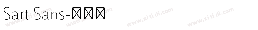 Sart Sans字体转换